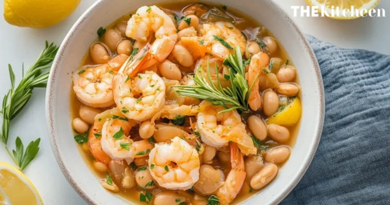 Lemony Shrimp and Bean Stew