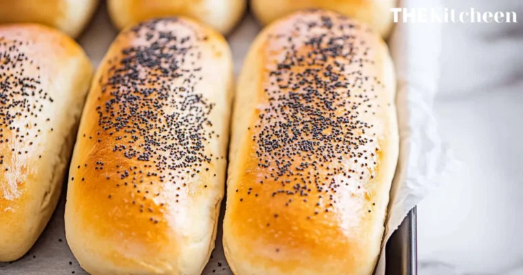 Poppy Seed Hot Dog Buns