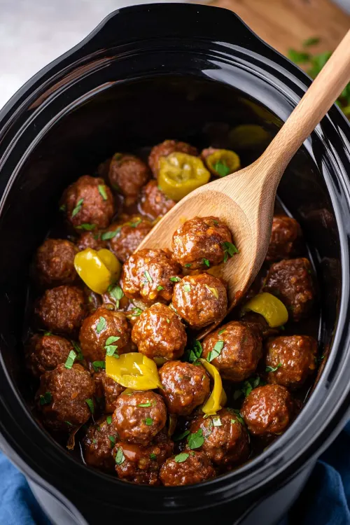 crockpot mississippi meatballs