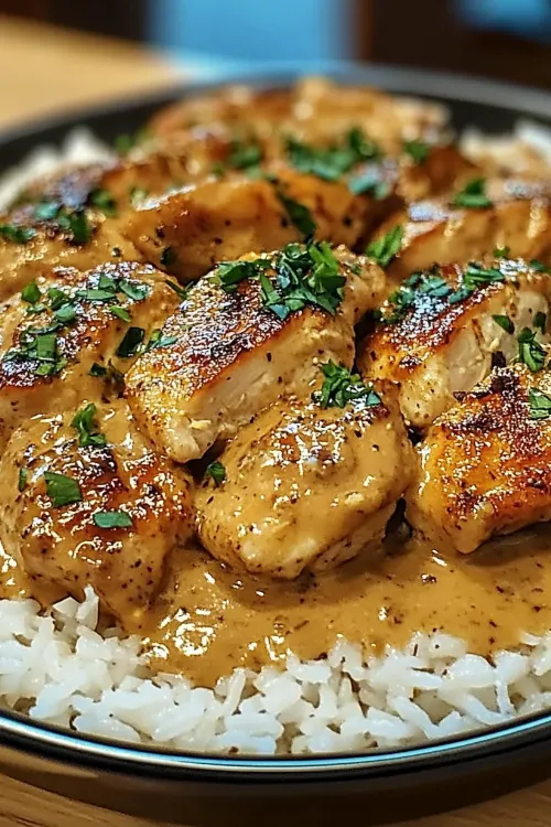 recipe for smothered chicken and rice